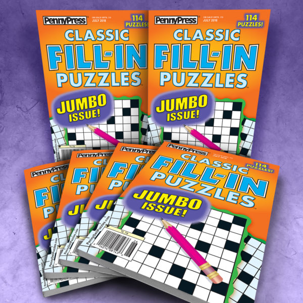 Penny Press Classic Fill In Puzzles Magazine Bundle