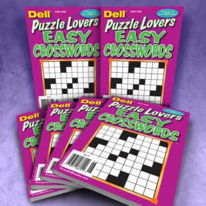 Dell Puzzle Lovers Easy Crosswords Magazine Bundle