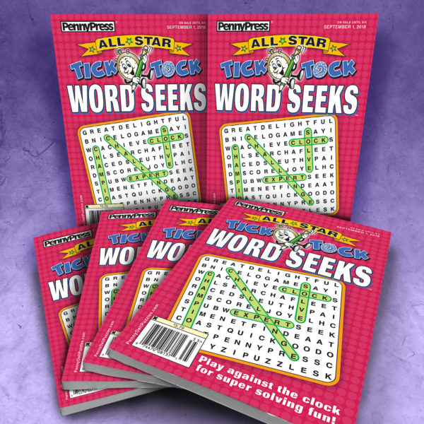 Penny Press All Star Tick Tock Word Seek Magazine Bundle