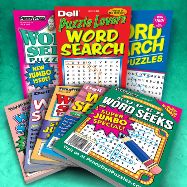 Penny Press Dell Word Seek/Search Magazine Pack